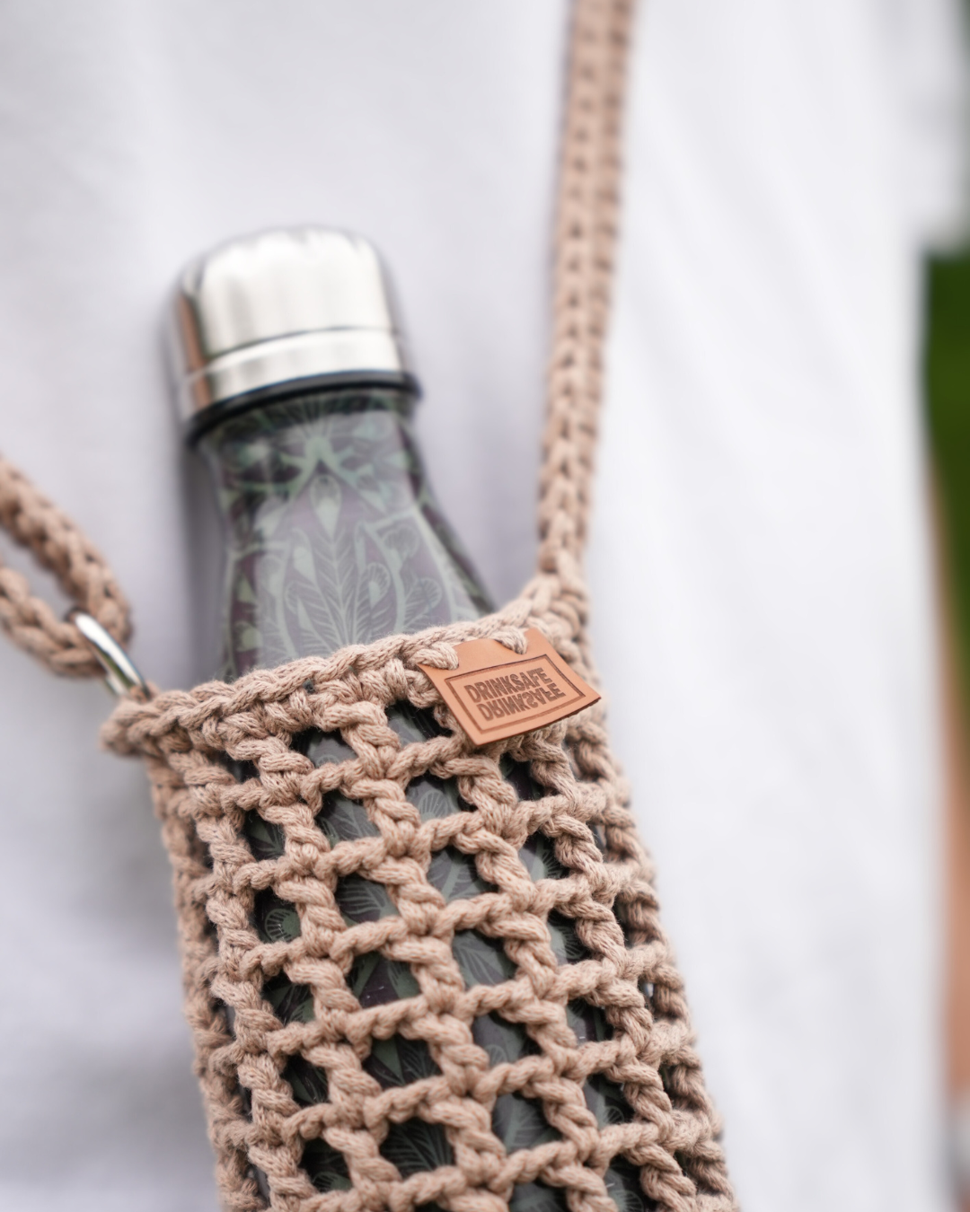 Naïda I Porte-Gourde Crocheté à la Main