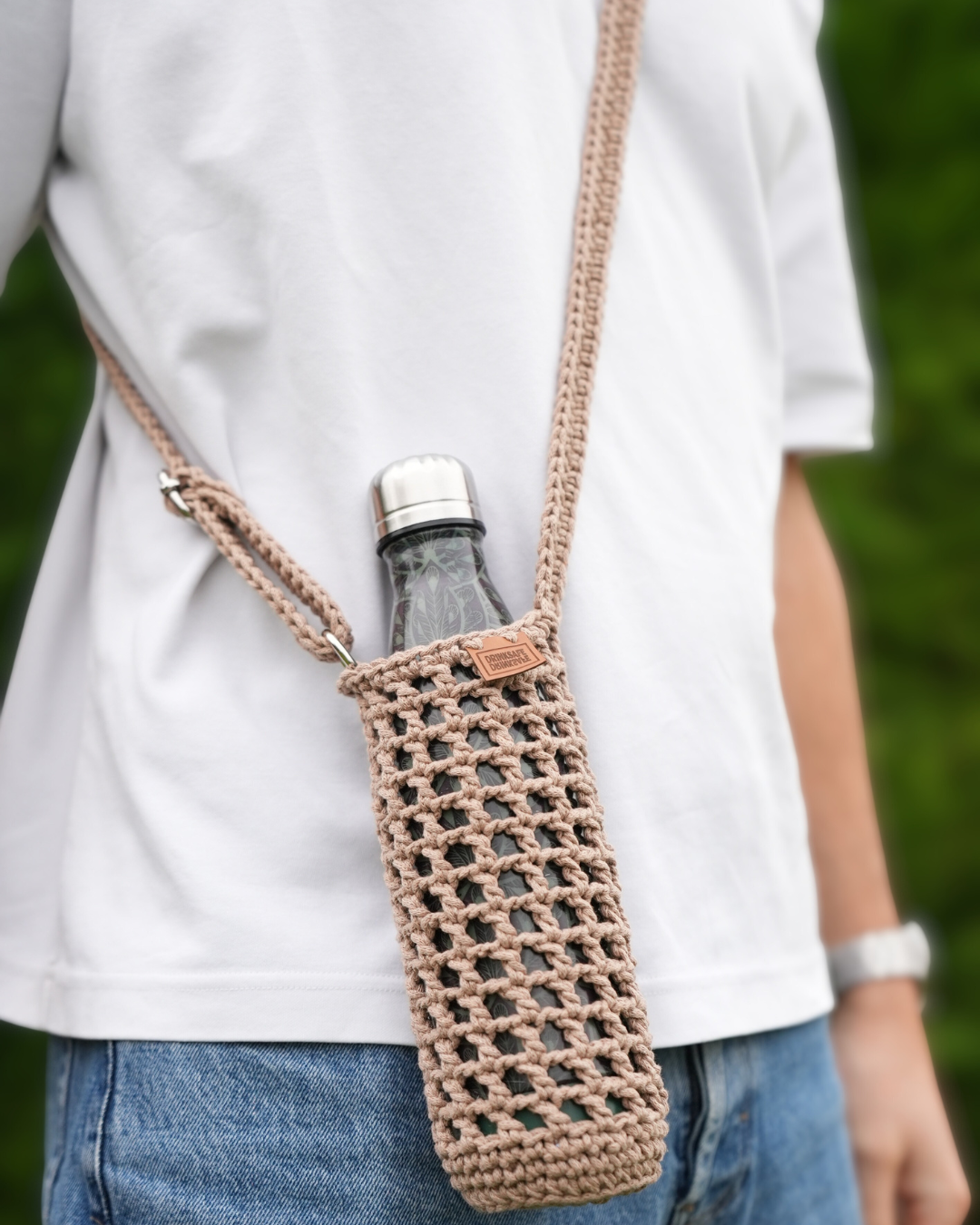 Naïda I Porte-Gourde Crocheté à la Main