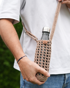 Naïda I Porte-Gourde Crocheté à la Main