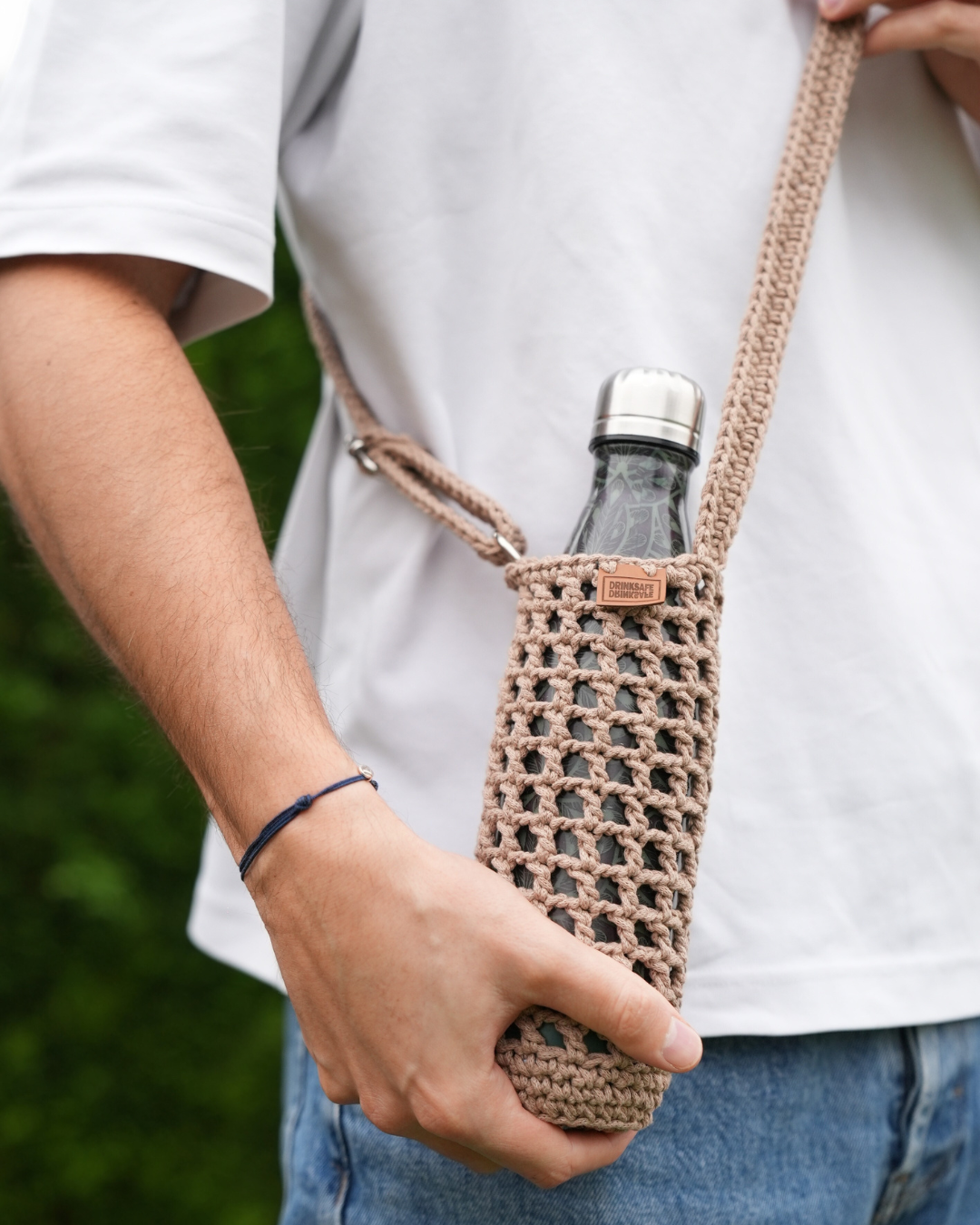 Naïda I Porte-Gourde Crocheté à la Main