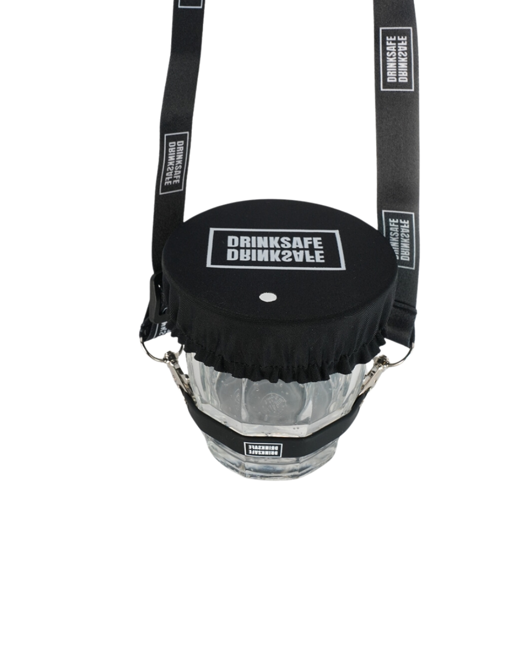 Accessoire sécurité festival porte-gobelet protège verre DrinkSafe éco-responsable
